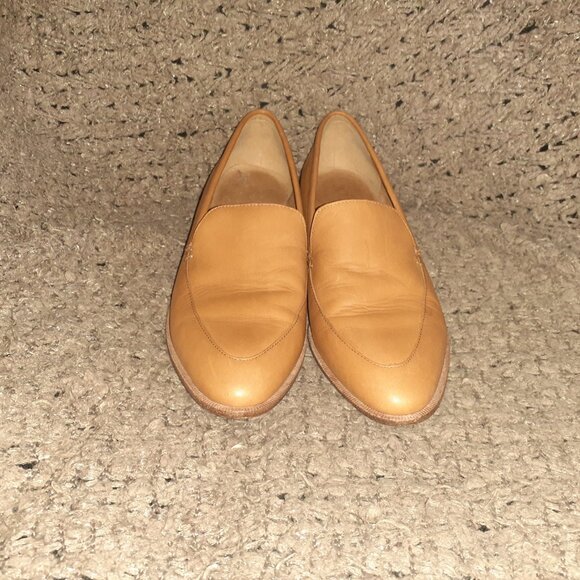 MADEWELL-The Frances-Tan Brown Leather Pointed Toe Loafers-Sz 8-Excellent - Picture 3 of 8